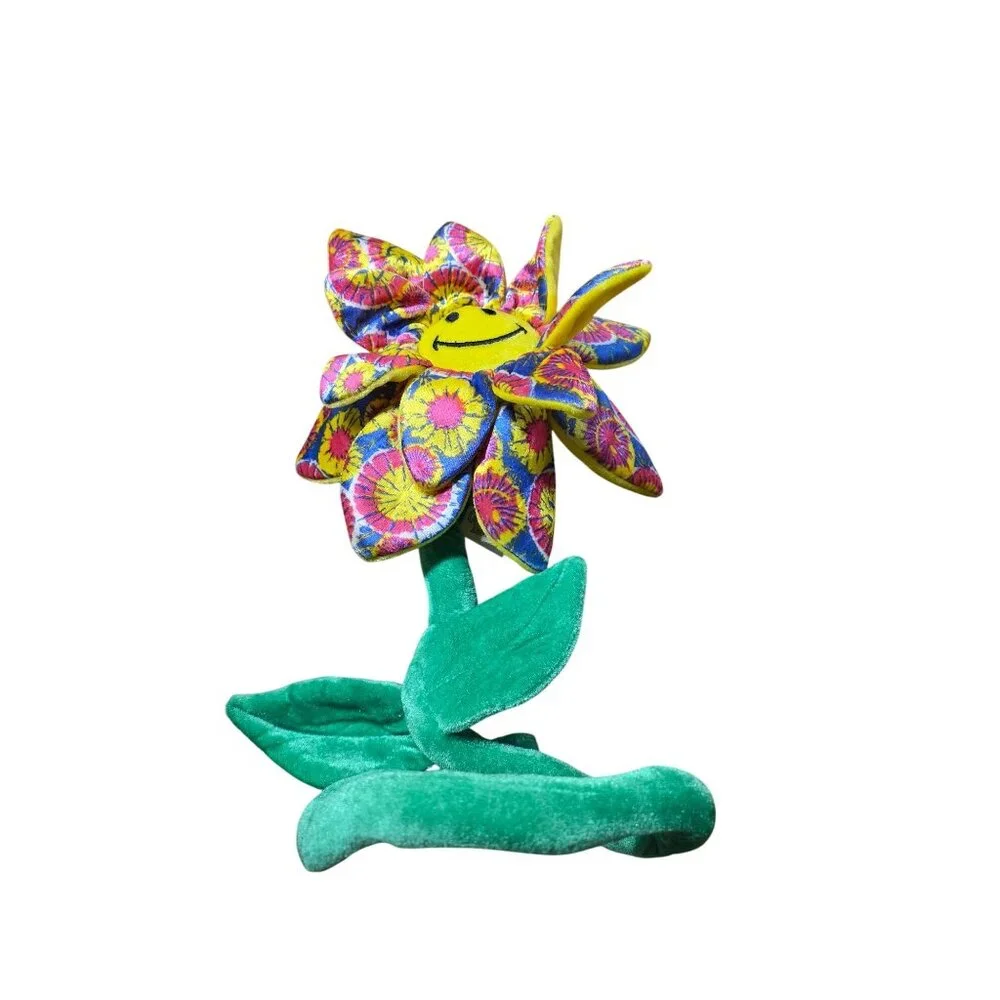 Crazy Daisies Bendable Flower Smiley Faces Plush - Picture 2 of 9